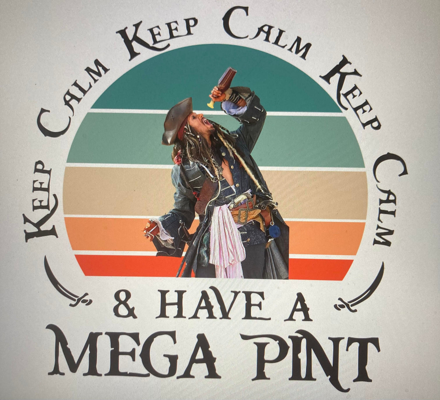 Johnny Depp Keep calm DTF Transfer