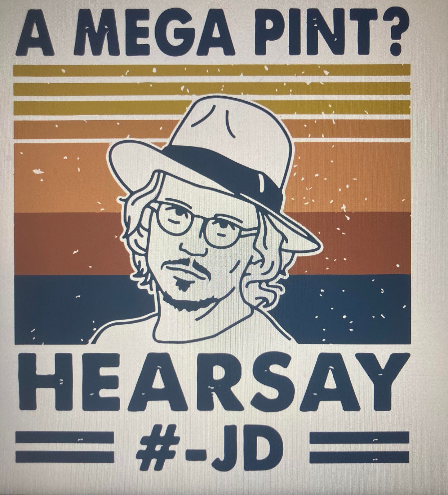 Johnny Depp A Mega Pint DTF Transfer