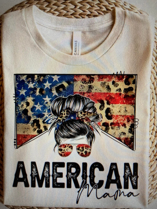 4th of July American Mama  DTF Transfer