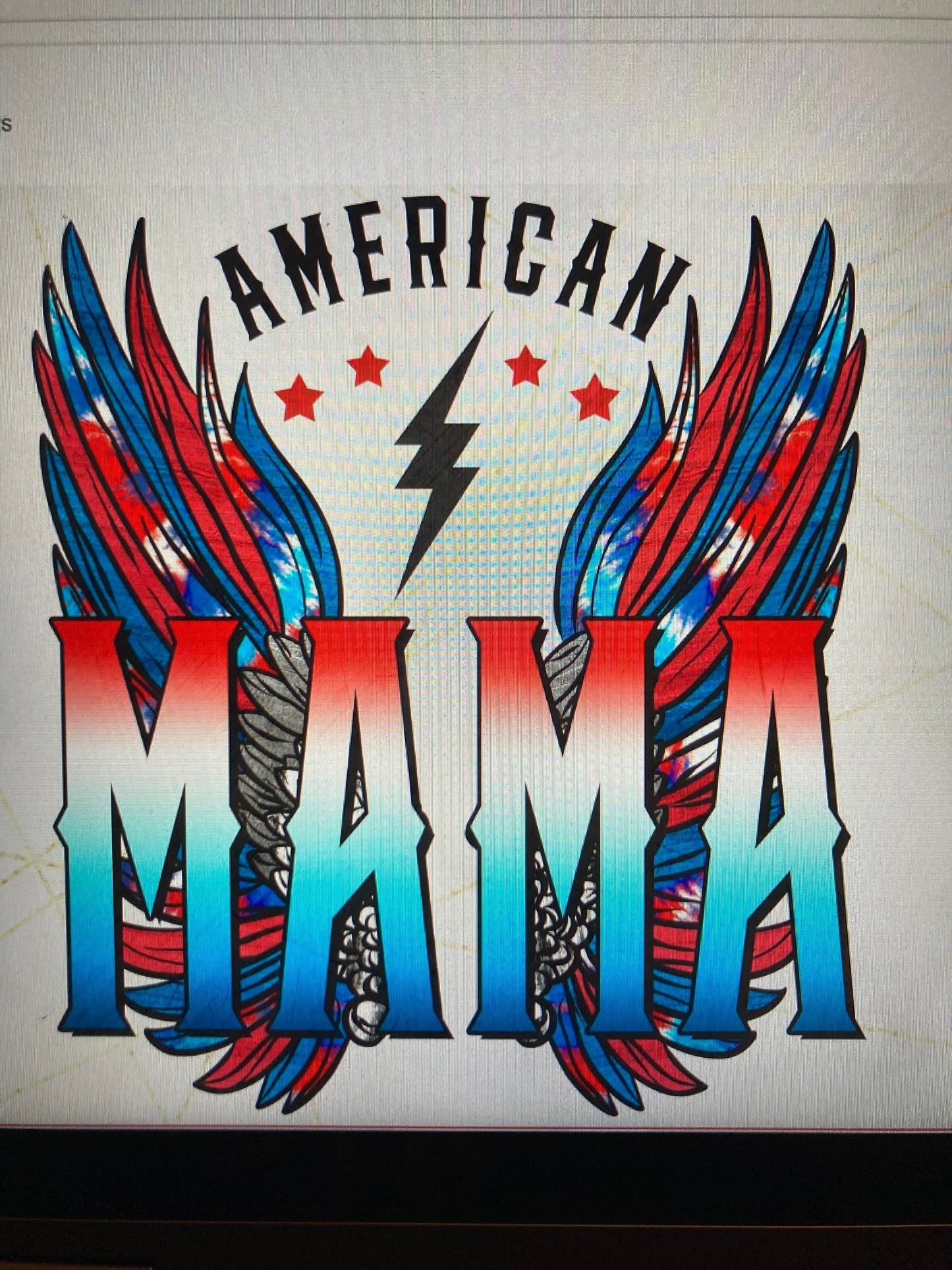 4th of July American Mama DTF Transfer