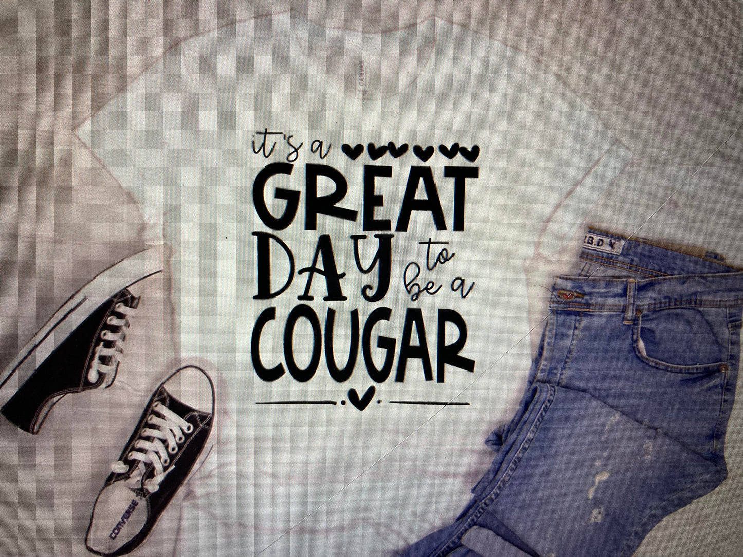 Mascot Its a great day to be a Cougar DTF Transfer