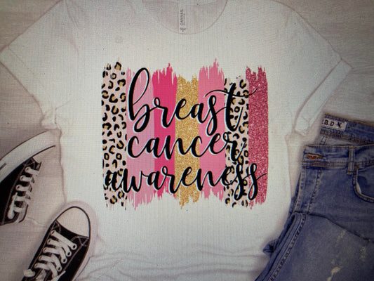 Breast Cancer Awareness Brushstroke DTF Transfer