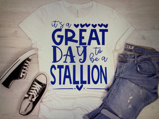 Mascot Its a great day to be a Stallion DTF Transfer
