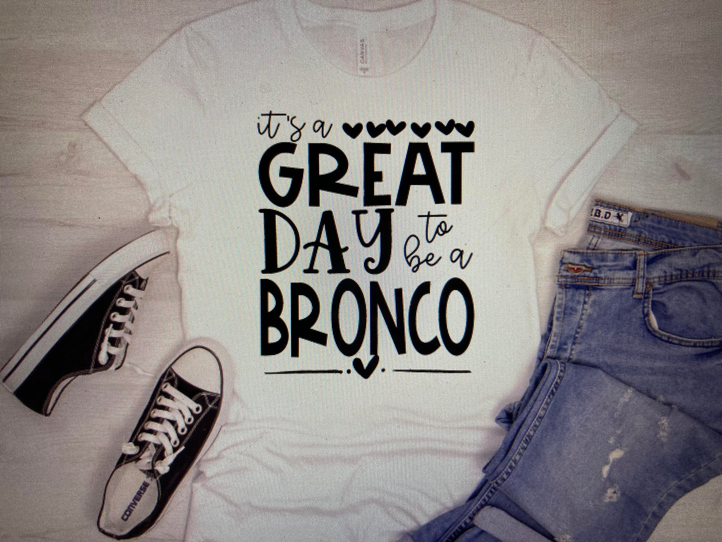 Mascot Its a great day to be a Bronco DTF Transfer