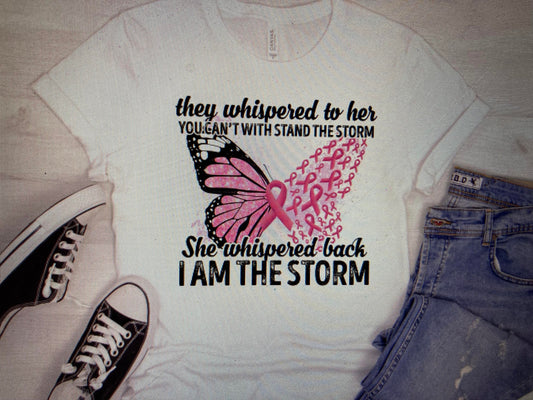 Breast Cancer Awareness I am the storm DTF Transfer