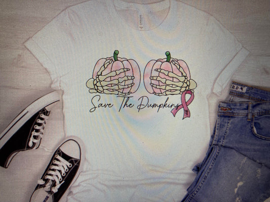 Breast Cancer Awareness Save the Pumpkins DTF Transfer