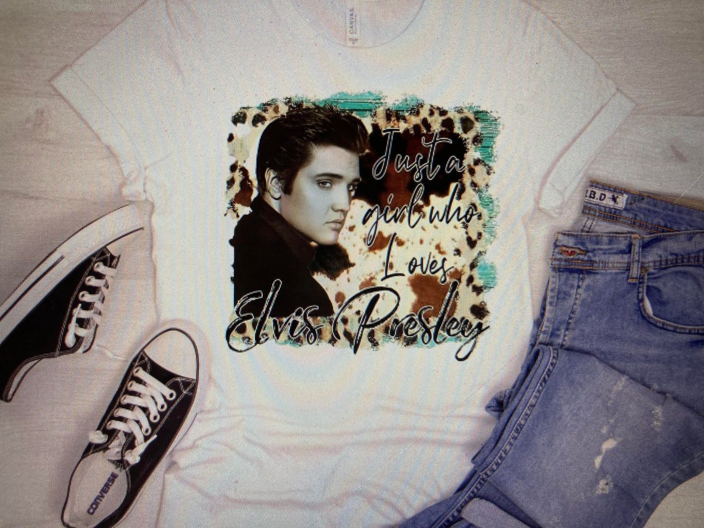 Elvis Just a girl who loves Elvis DTF Transfer