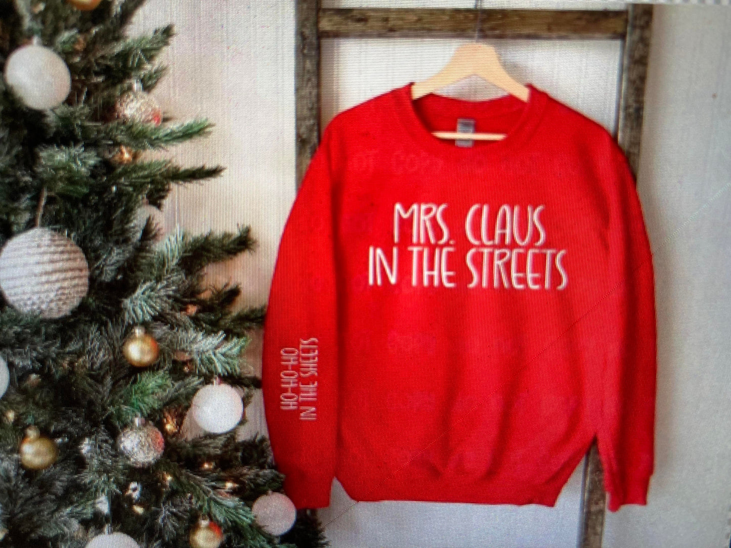 Mrs claus in the streets DTF Transfer