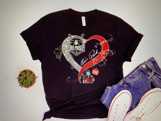 Elvis Heart design DTF Transfer