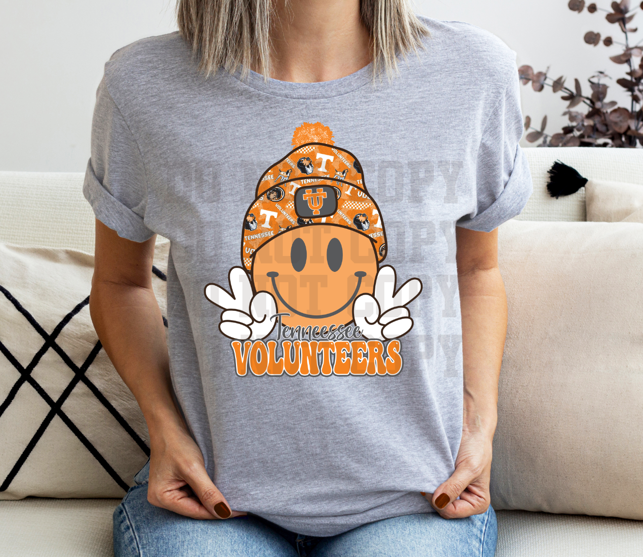 Smiley Tennessee Vols DTF TRANSFER