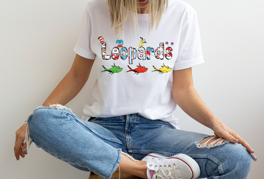 Dr Seuss font Leopards DTF TRANSFER
