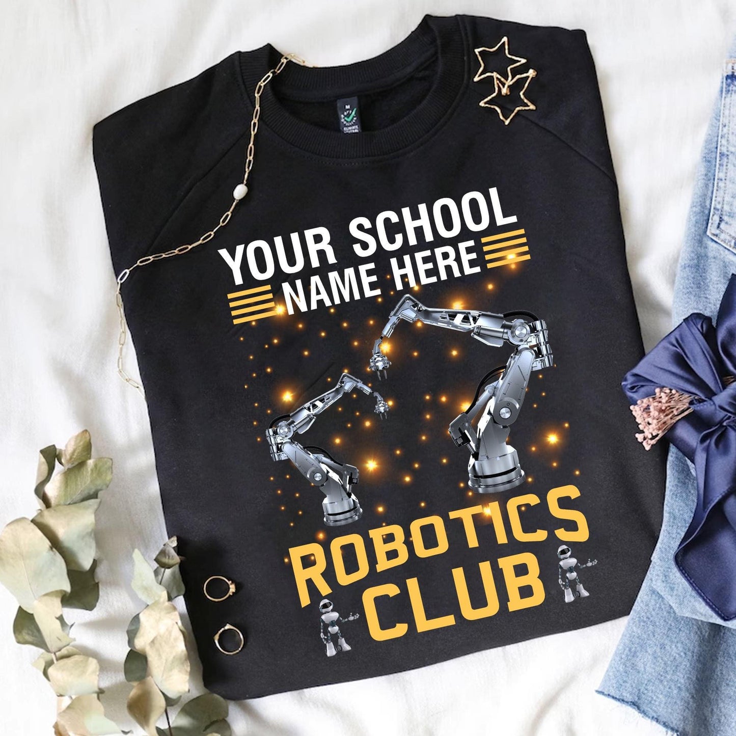 Robotics Club with school name DTF TRANSFER