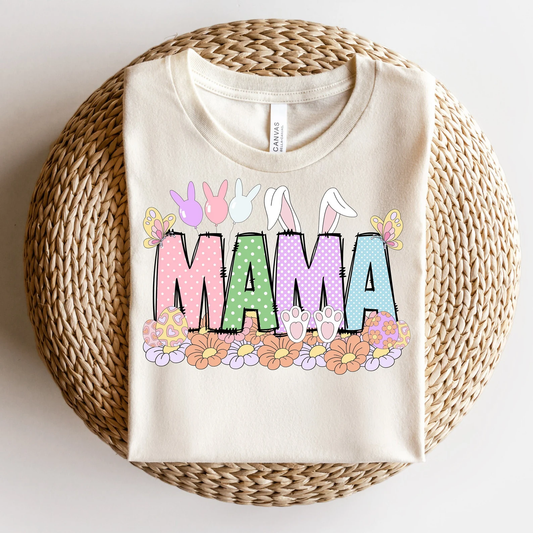 Easter Mama with bunny ears DTF Transfer