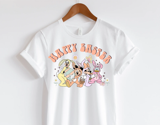 Easter with characters DTF Transfer