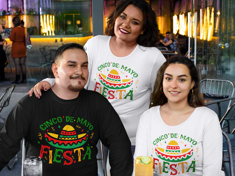 Cinco De Mayo Fiesta with hat  DTF TRANSFER
