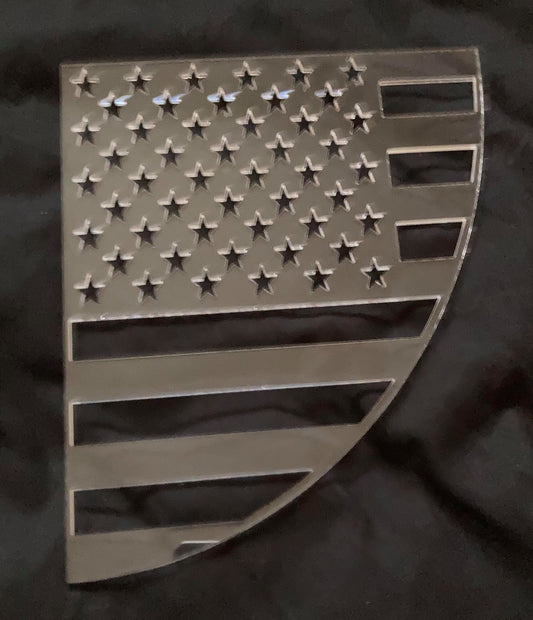 1/8" Acrylic Stencil Sleeve American Flag