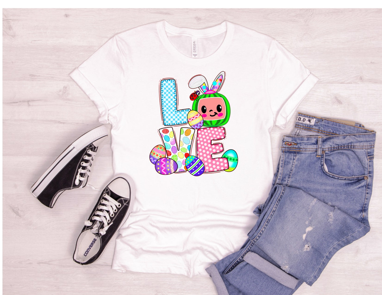 LOVE Cocomelon easter DTF Transfer