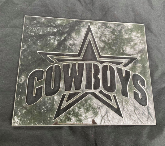 1/8" Acrylic Stencil Dallas Cowboys