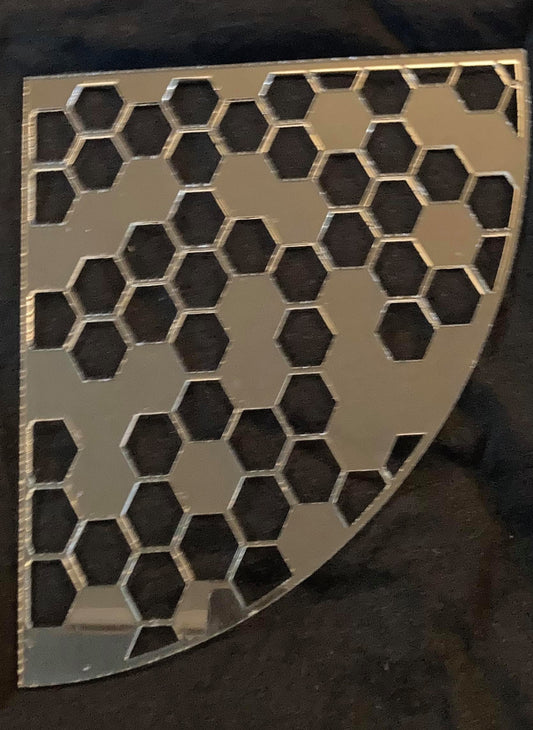 1/8" Acrylic Stencil Sleeve Honeycomb