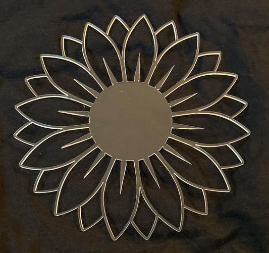 1/8" Acrylic Stencil Sunflower 3 sizes