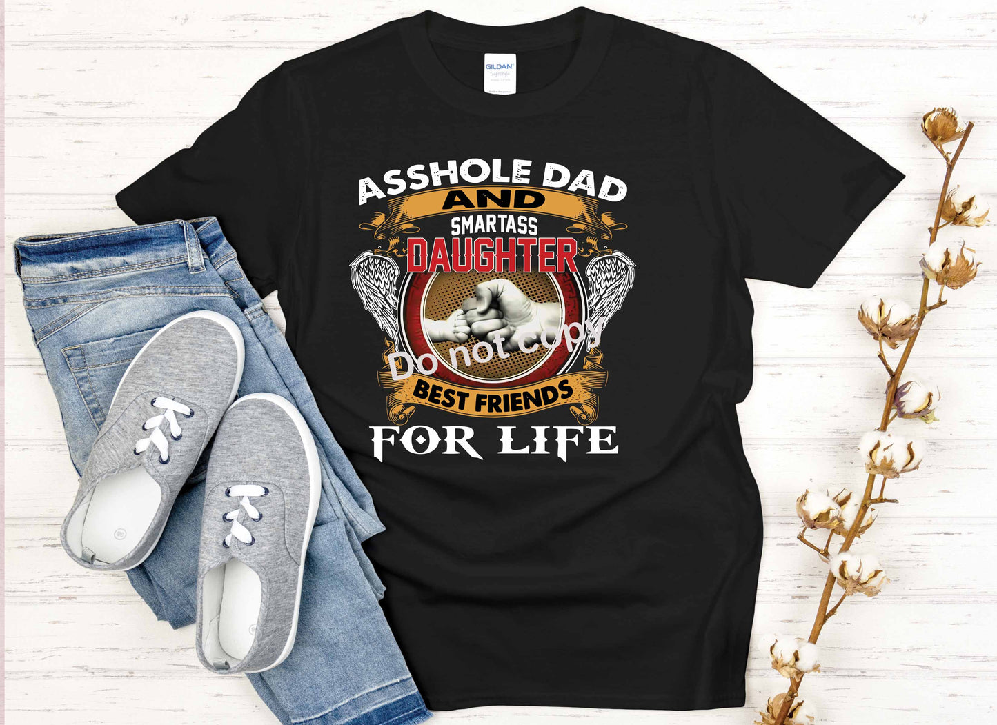Father and daughter best friends DTF Transfer