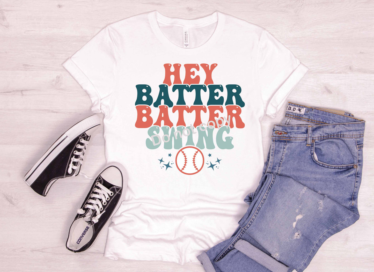 Baseball Hey batter DTF Transfer