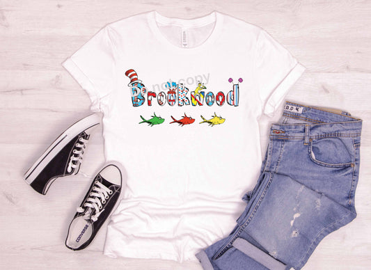 Dr Seuss font Brookwood DTF TRANSFER