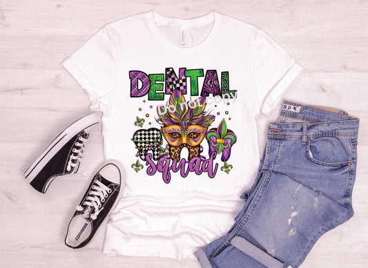MARDI GRAS Dental Squad DTF Transfer