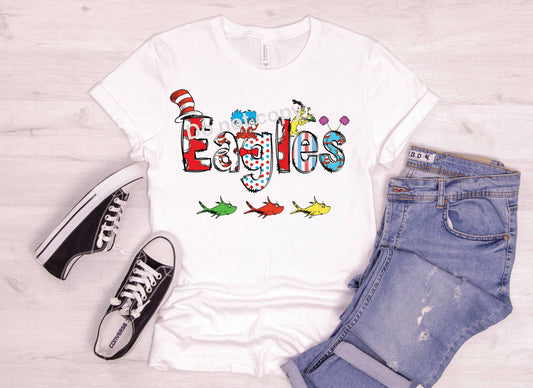 Dr Seuss font Eagles DTF TRANSFER