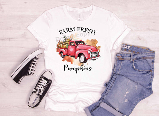 Thanksgiving Farm fresh pumpkins DTF Transfer