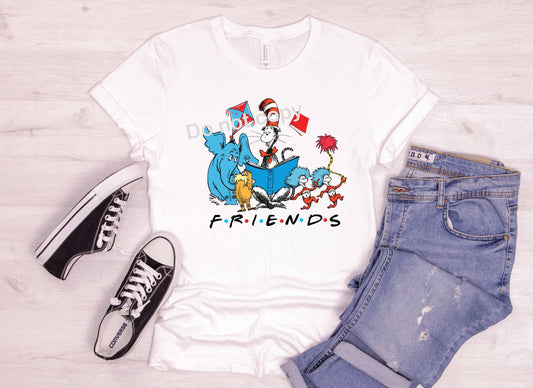 Dr Seuss Friends with characters DTF TRANSFER