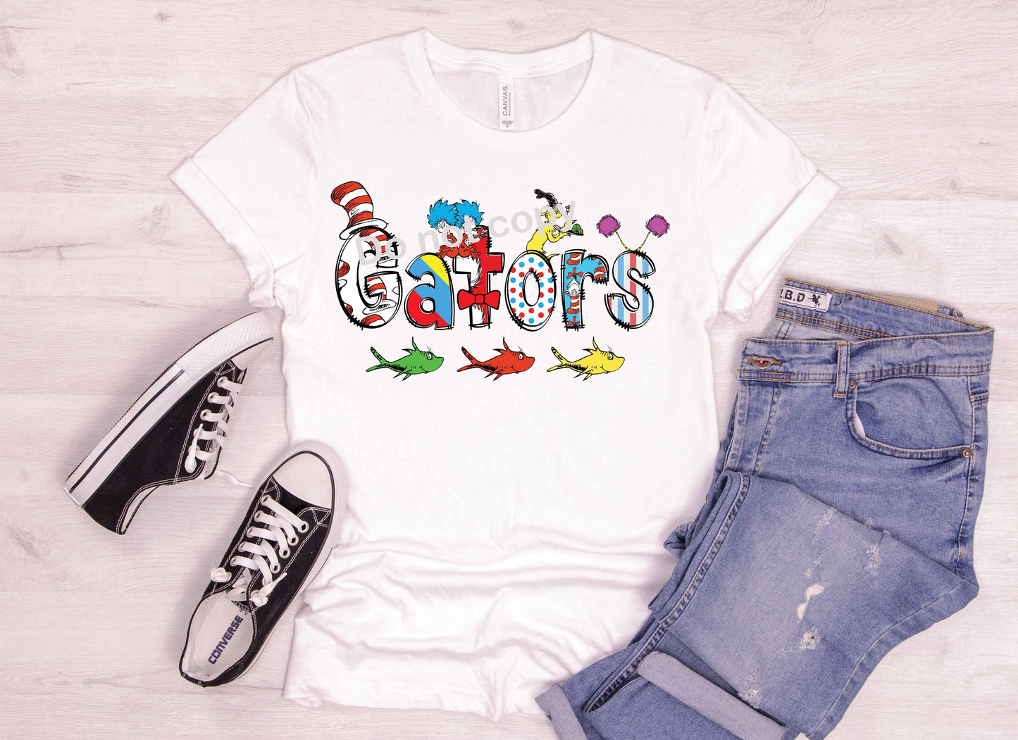 Dr Seuss font Gators DTF TRANSFER