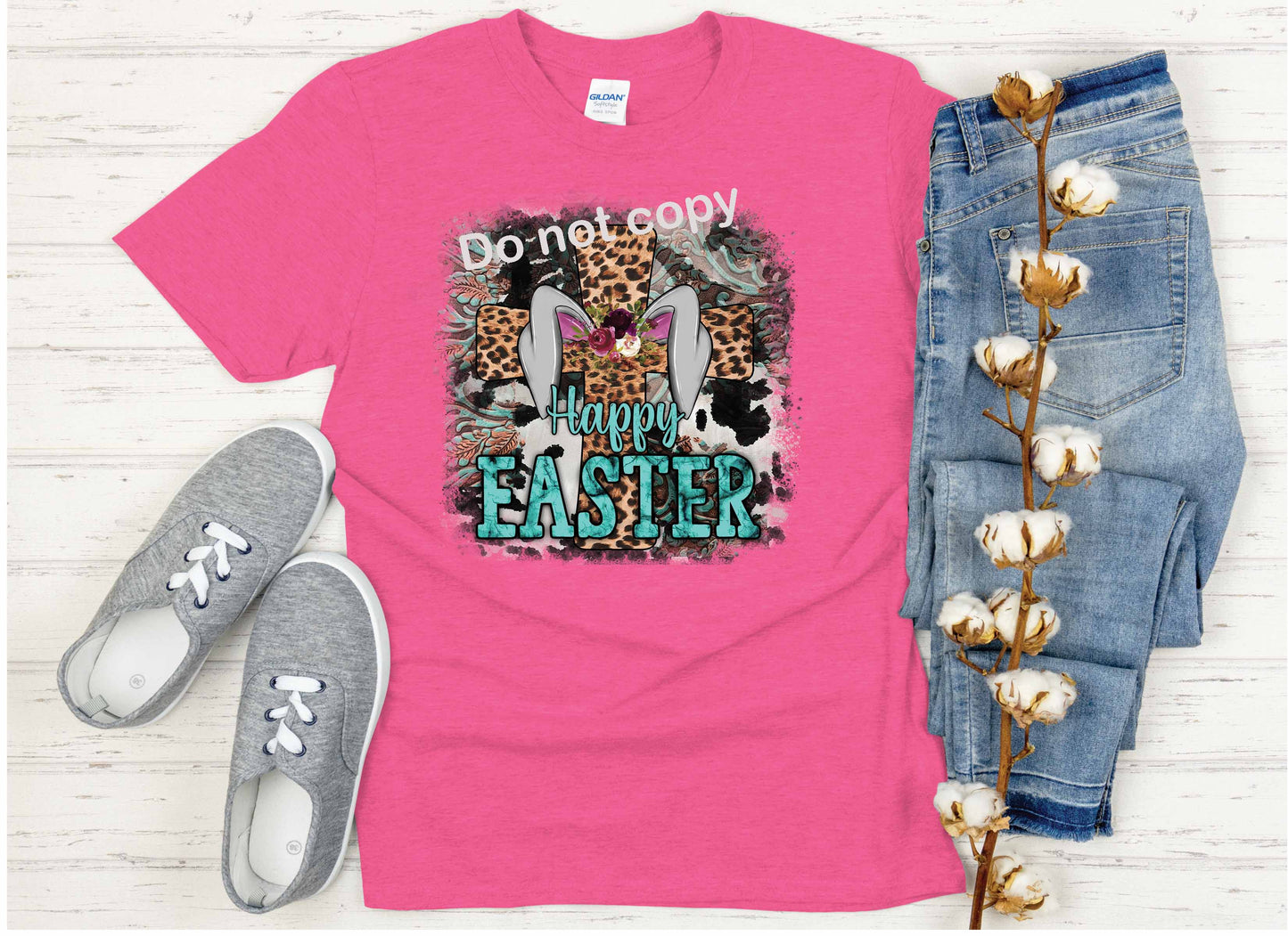 Easter With Cross DTF Transfer