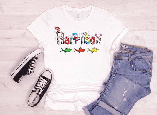 Dr Seuss font Harrison DTF TRANSFER