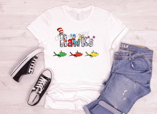 Dr Seuss font Hawks DTF TRANSFER