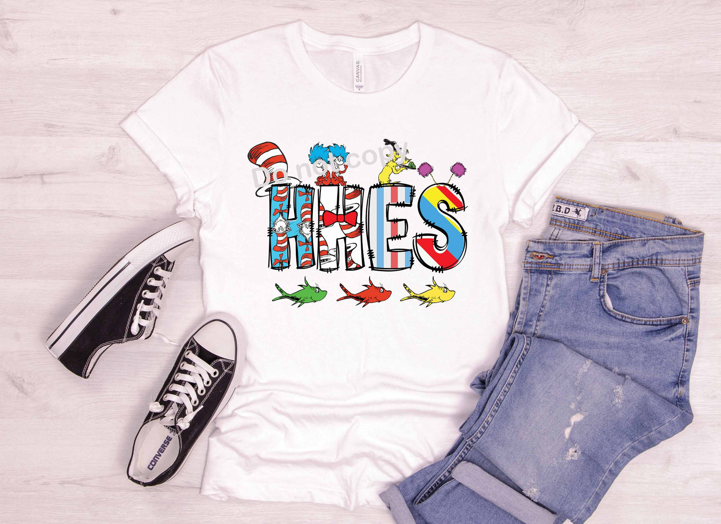 Dr Seuss font HHES DTF TRANSFER