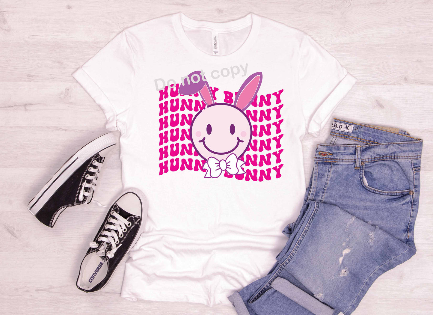 Easter Hunny Bunny Pink DTF Transfer