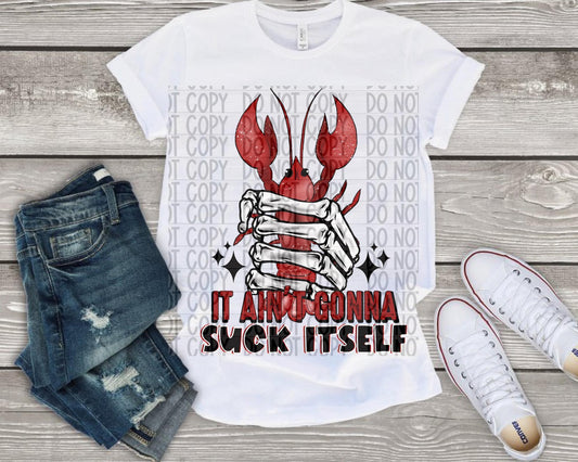 It aint gonna suck itself DTF TRANSFER