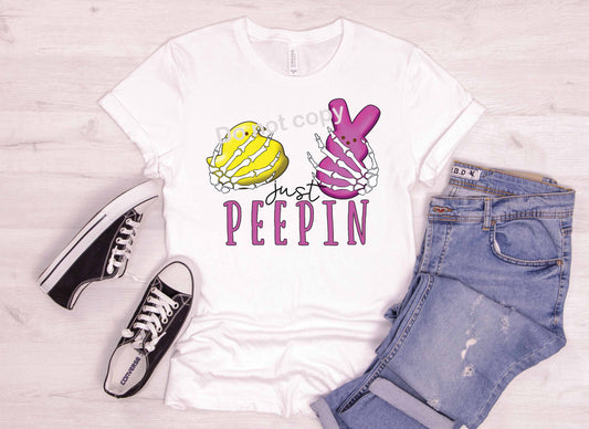 Easter Just peepin DTF Transfer