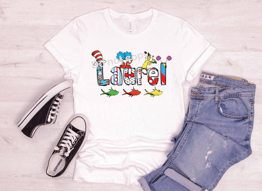 Dr Seuss font Laurel DTF TRANSFER