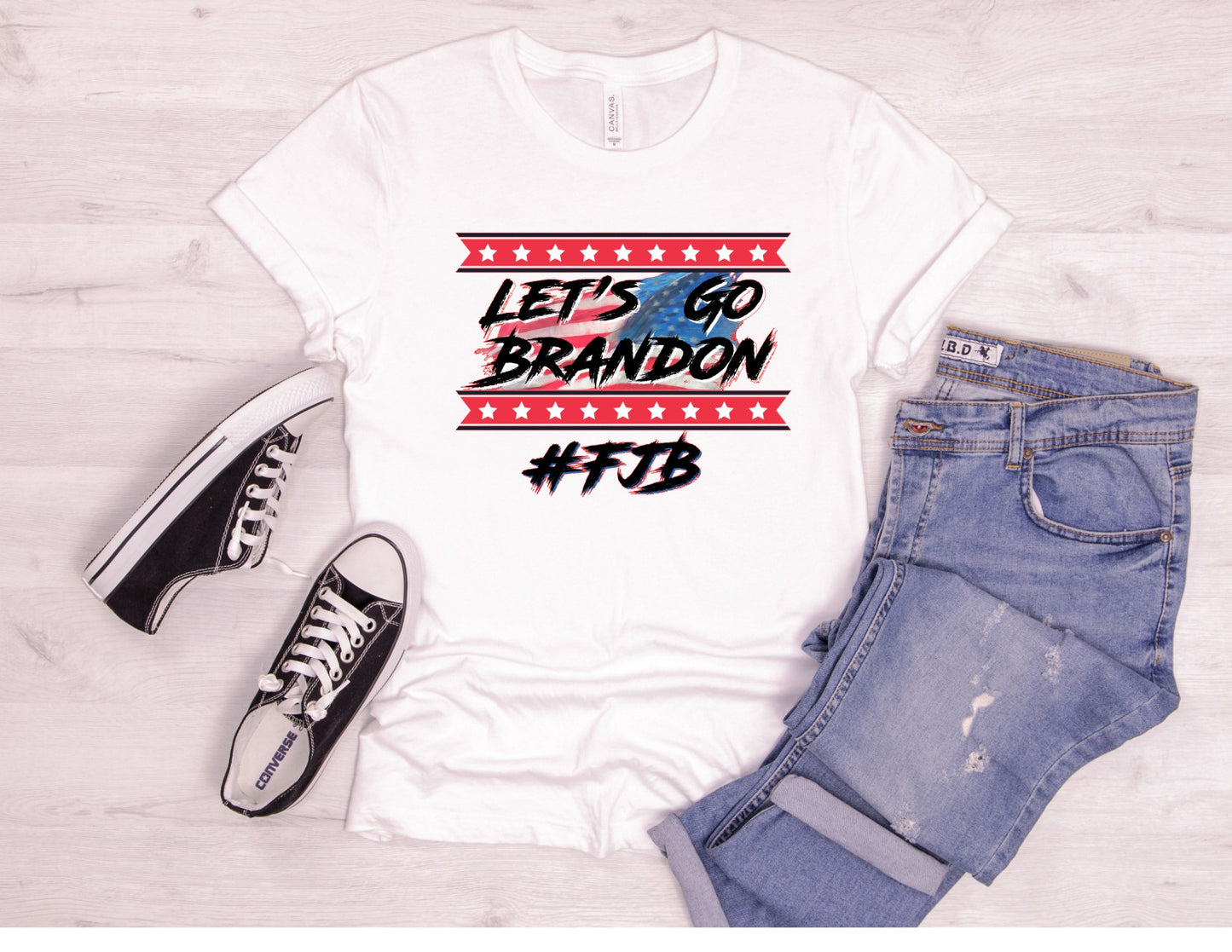 Lets go Brandon Flag DTF Transfer