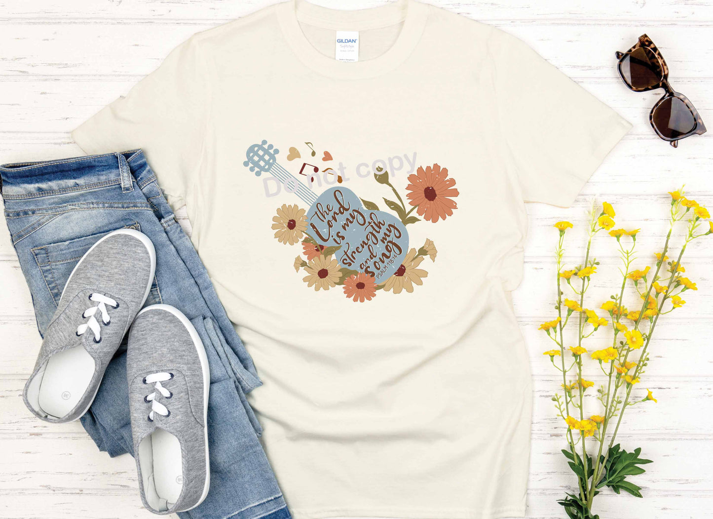 The lord is my strength Jesus hobo DTF TRANSFER