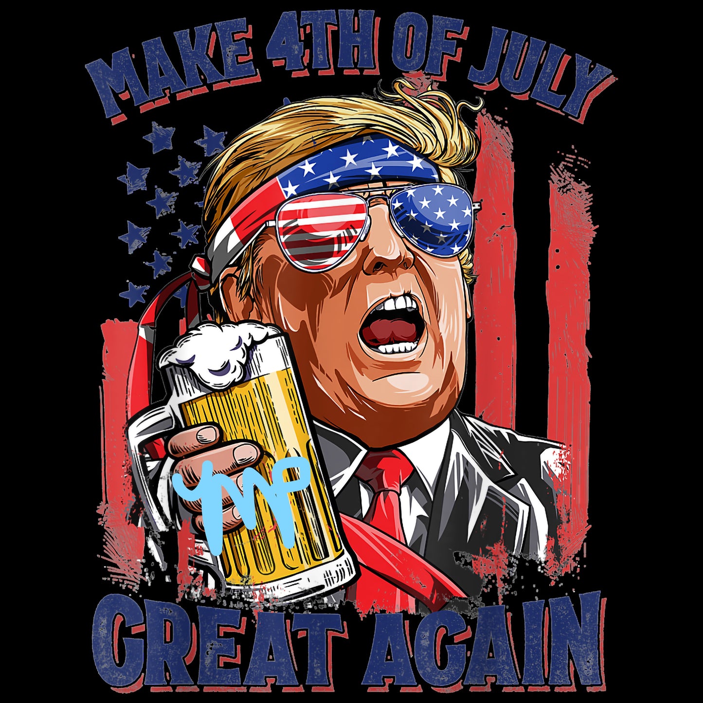 4th of July Make America Great again DTF Transfer