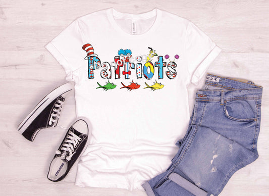 Dr Seuss font Patriots DTF TRANSFER