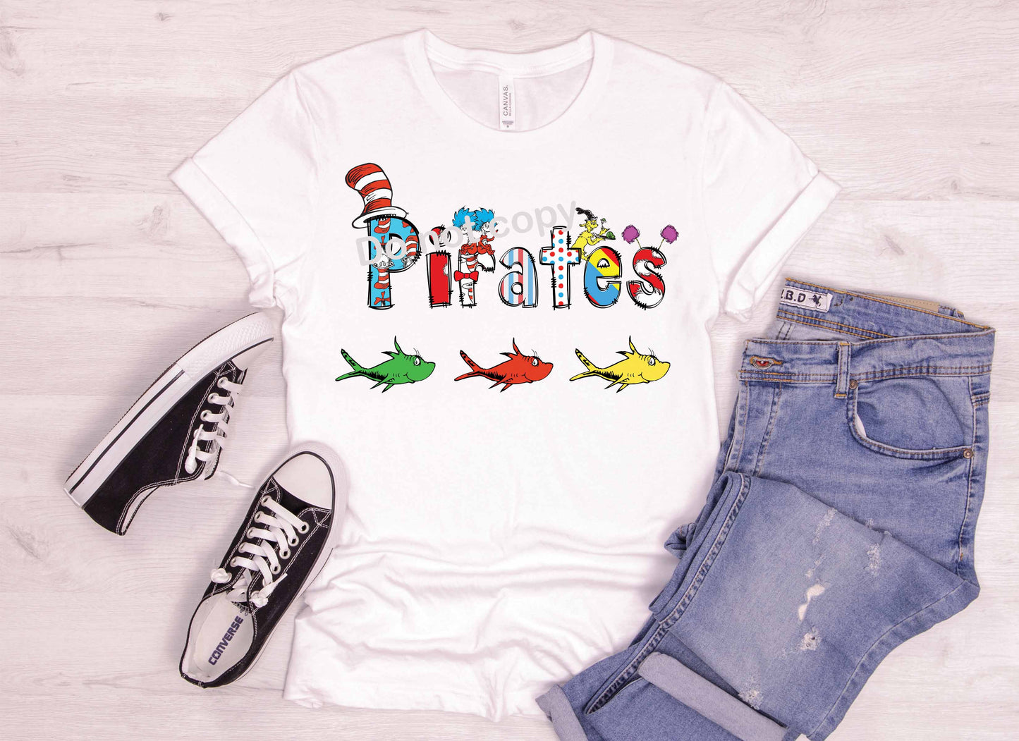 Dr Seuss font Pirates DTF TRANSFER