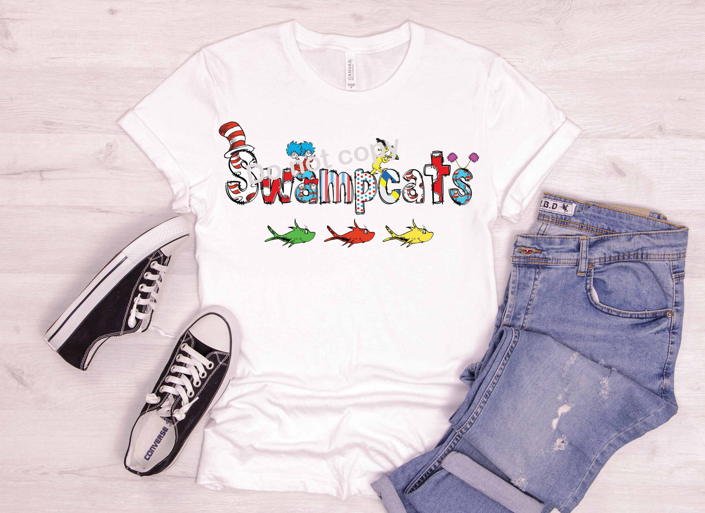 Dr Seuss font Swampcats DTF TRANSFER