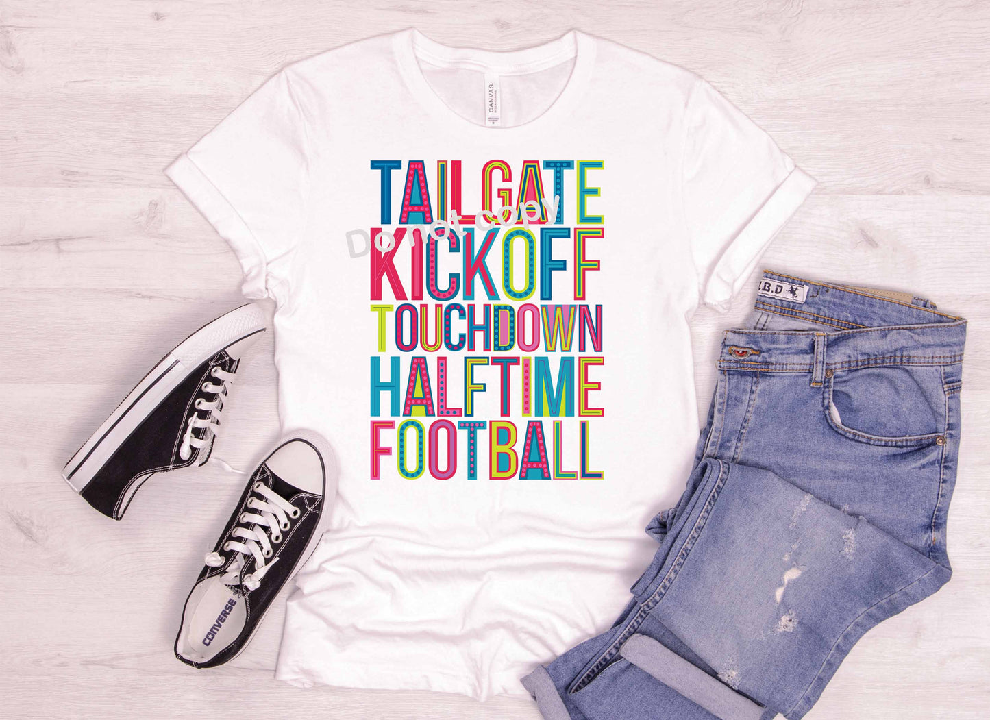 Tailgate kickoff touchdown halftime football DTF Transfer