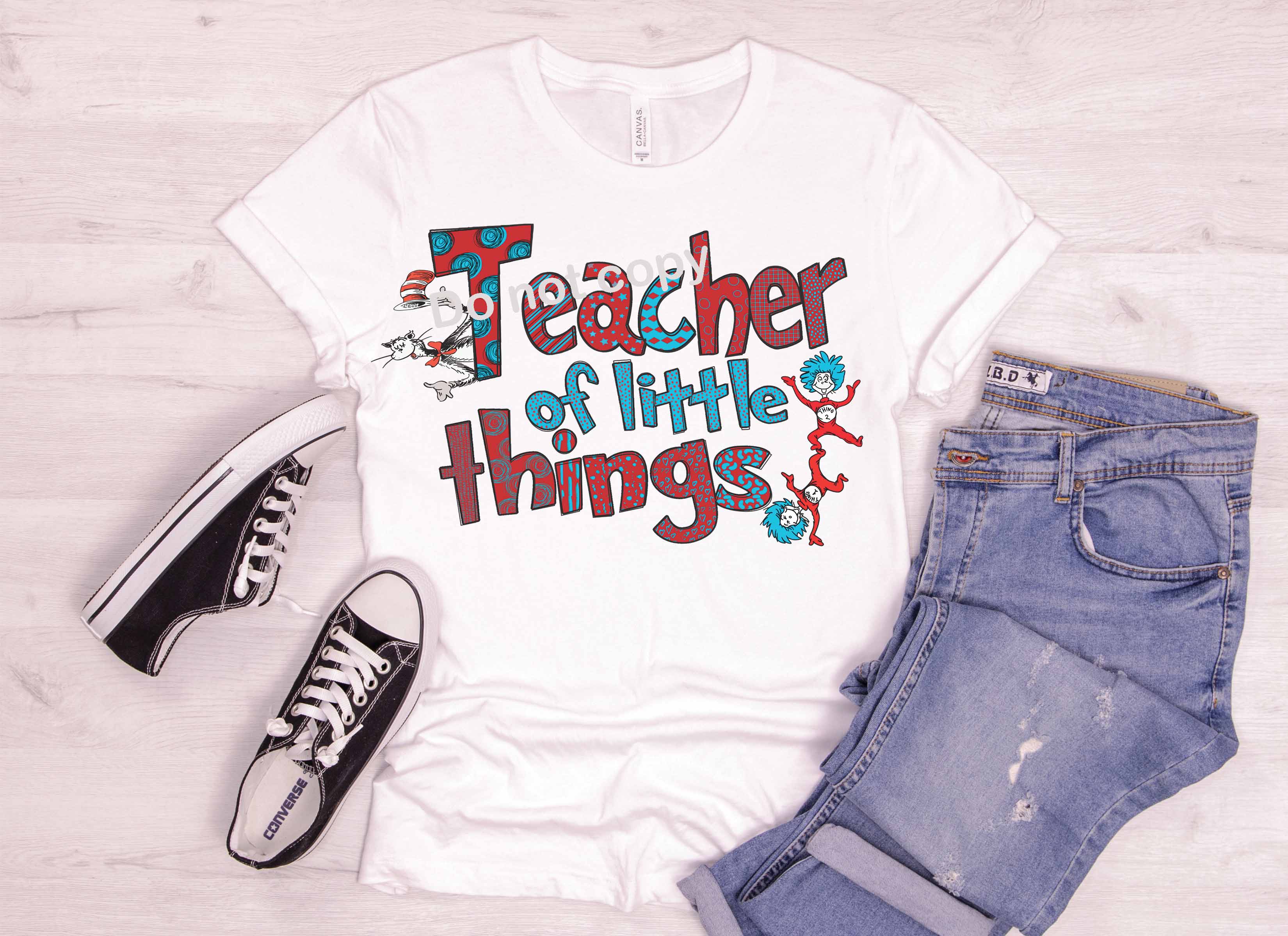 Dr Seuss Teacher of little things DTF TRANSFER – Monkey Prints