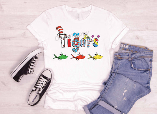 Dr Seuss font Tigers DTF TRANSFER