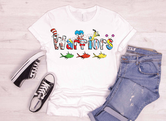 Dr Seuss font Warriors DTF TRANSFER